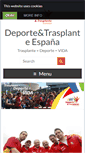 Mobile Screenshot of deporteytrasplanteespana.com